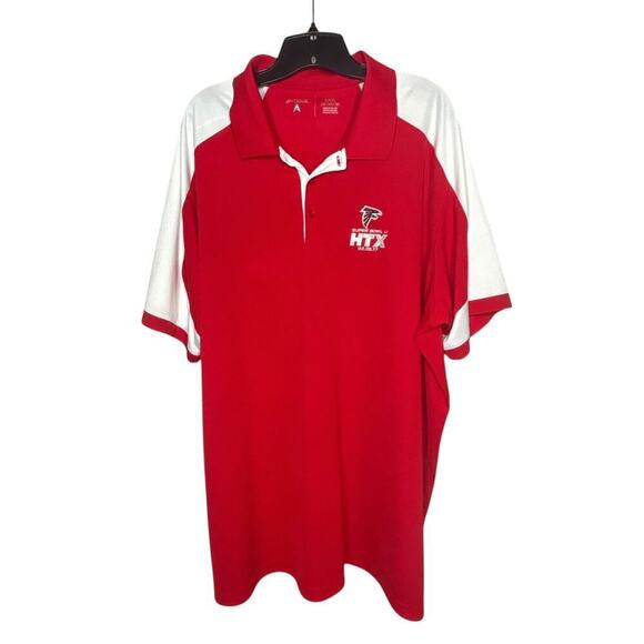Antigua Atlanta Falcons Football Red Superbowl LI 2017 Red Polo Size XXXL - Picture 1 of 9